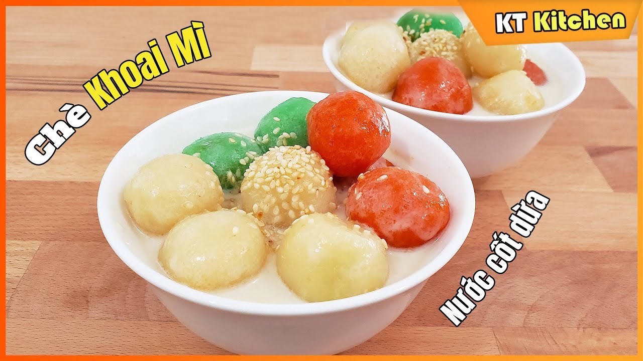 Cách Nấu CHÈ KHOAI MÌ NƯỚC CỐT DỪA Mềm Dẻo Béo Thơm Ngon Cực Kỳ- Cassava Balls Coconut Milk