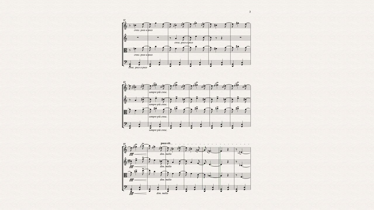 Bell Ringing arranged for String Quartet