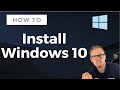 How to install windows 10 laptop  pc