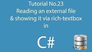 C# 23: Reading a file and showing it via richtextbox in C#