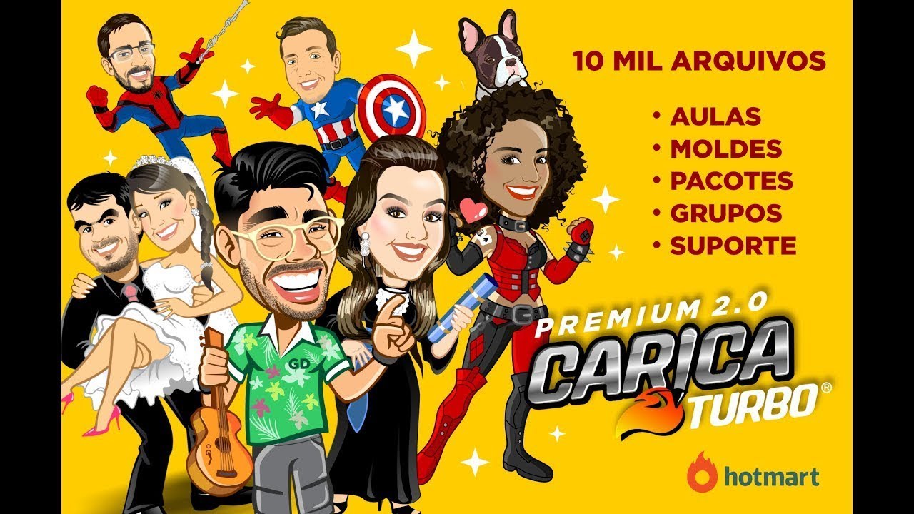 CURSO CARICATURBO FUNCIONA? CARICATURBO PREMIUM FUNCIONA? CARICATURBO É BOM? CARICATURBO VALE A PENA