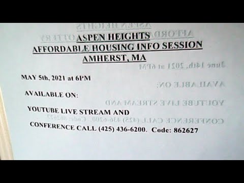 Amherst Aspen Heights Affordable Info Session
