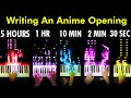 I Wrote An Anime Opening In 30 Seconds 2 Minutes 10 Minutes 1 Hour 5 Hours