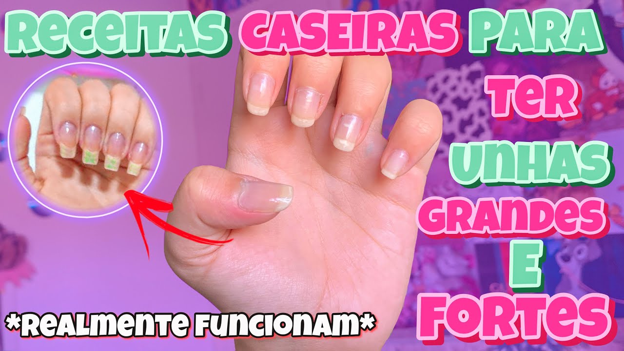 RECEITAS CASEIRAS PARA TER UNHAS GRANDES E FORTES 💅🏻🦋| Manu Nogueira
