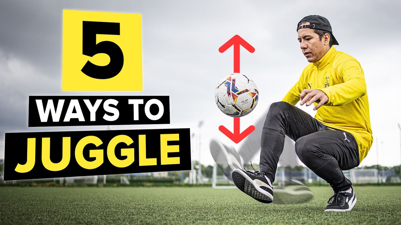 Learn 5 different ways to juggle a ball