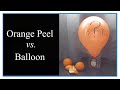 Effects of Orange Peels on Balloons