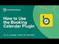 How to Use the Booking Calendar Plugin