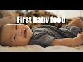 #8 赤ちゃんを育む穏やかな日々『初めての離乳食と茄子そうめんの時間』 【 Fist baby food / somen noodles / costco】