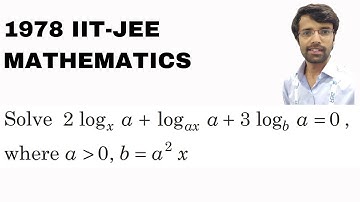 #28 IIT JEE Advanced 1978 Quadratic Problem | Abhishek Mishra