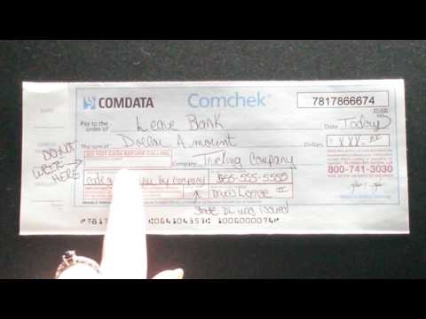Como preencher um Comchek