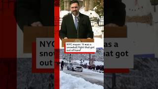 NYC Mayor Zohran Mamdani says he won't ban snowball fights. #BBCNews