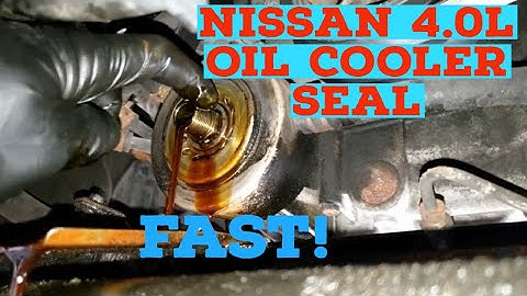 2005 nissan pathfinder oil filter housing leak