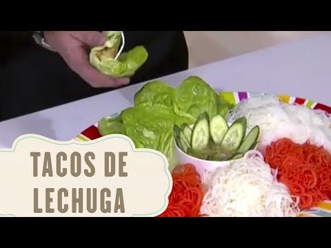 Receta: Tacos de lechuga thai