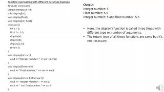 6. Function Overloading in C++