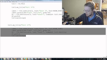 Adding a tutorial option - Tkinter tutorial Python 3.4 part 19