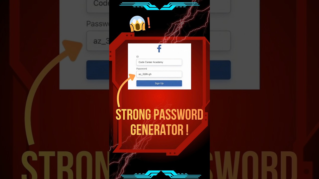 Strong Password Generator using Python language 🔥🤯📈 
