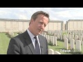 David cameron visits war graves for ww1 centenary