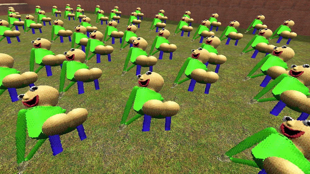 Thicc Baldi Nextbot Chase in Big Maze - Gmod - YouTube