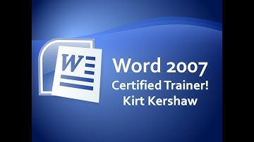 Word 2007: Create Index