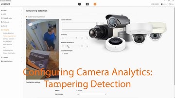 Configuring Camera Analytics: Tampering Detection