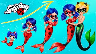 Ladybug Mermaid Growing Up / 30 LOL OMG DIYs