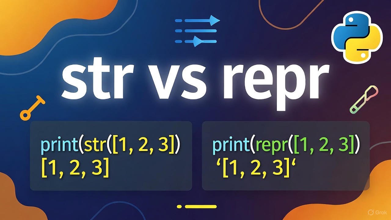 تفاوت str و repr در پایتون - YouTube