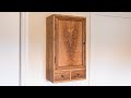 Hand cut dovetail cabinet