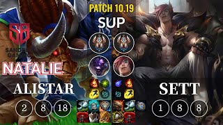 SB Natalie Alistar vs Sett Sup - KR Patch 10.19