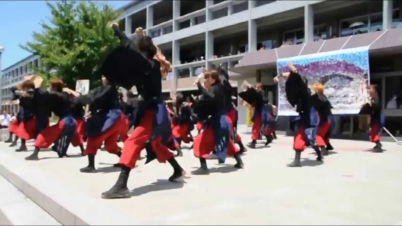 山口大学よさこいやっさん 架祭 オープンキャンパス 2012 Youtube