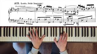 Orchestral Suite No. 3 in D major: 2. Air (piano transcription)