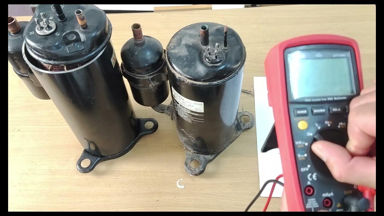 8.how to test compressor របៀបវាស់កំហូចកុំប្រេស័រ និងវាស់ឆ្លងតួ(Non