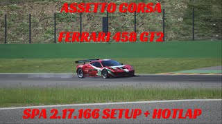 Taking the screaming 458 gt2 for a hotlap after in depth tuning
session. using t500rs be aware patch 1.03 has altered certain values
within setup, i ad...