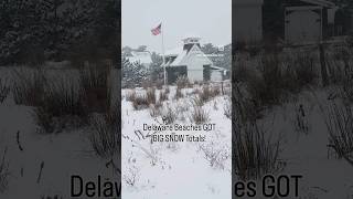 The Delaware Beaches got BIG SNOW Totals!