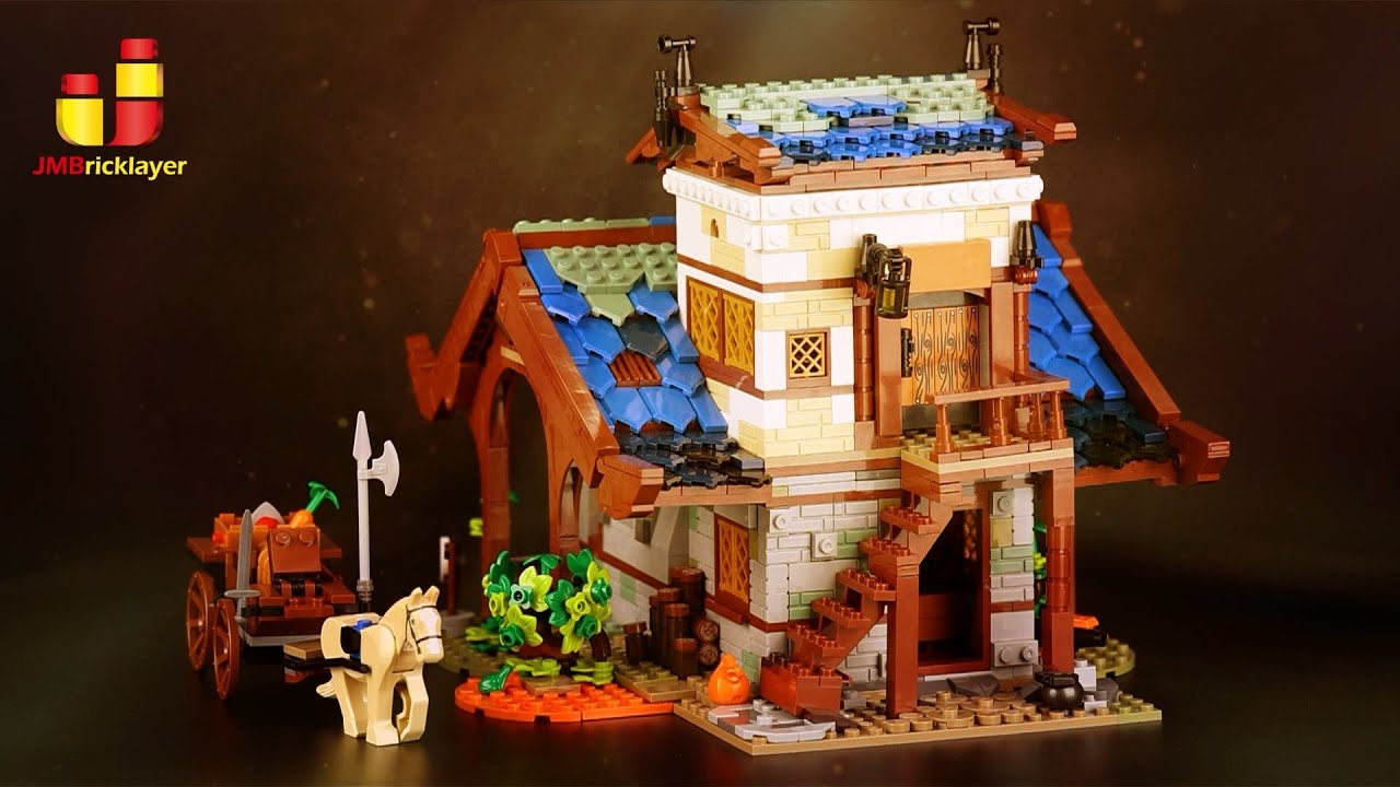JMBricklayer Medieval Town Barn 30102 Building Set