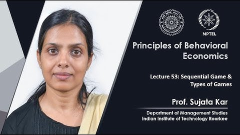 Lecture 53: Sequential Game & Types of Games