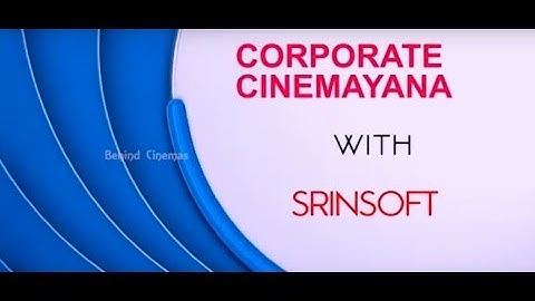 Corporate Cinemayana Firstlook Trailer I Srinsoft