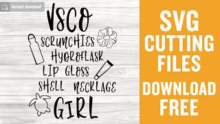 Vsco Girl Quote Svg Free Cut File for Cricut