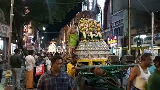 Madurai sri meenakshi sundereswarar temple Aavani Mulam Thiruvizha first day night