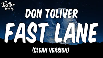Don Toliver, Lil Durk & Latto - Fast Lane (Clean) (Lyrics) 🔥 (Fast Lane Clean)