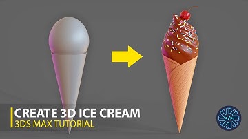 How to create an Ice Cream - 3ds max tutorial