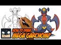 How To Draw Mega Garchomp | Pokemon