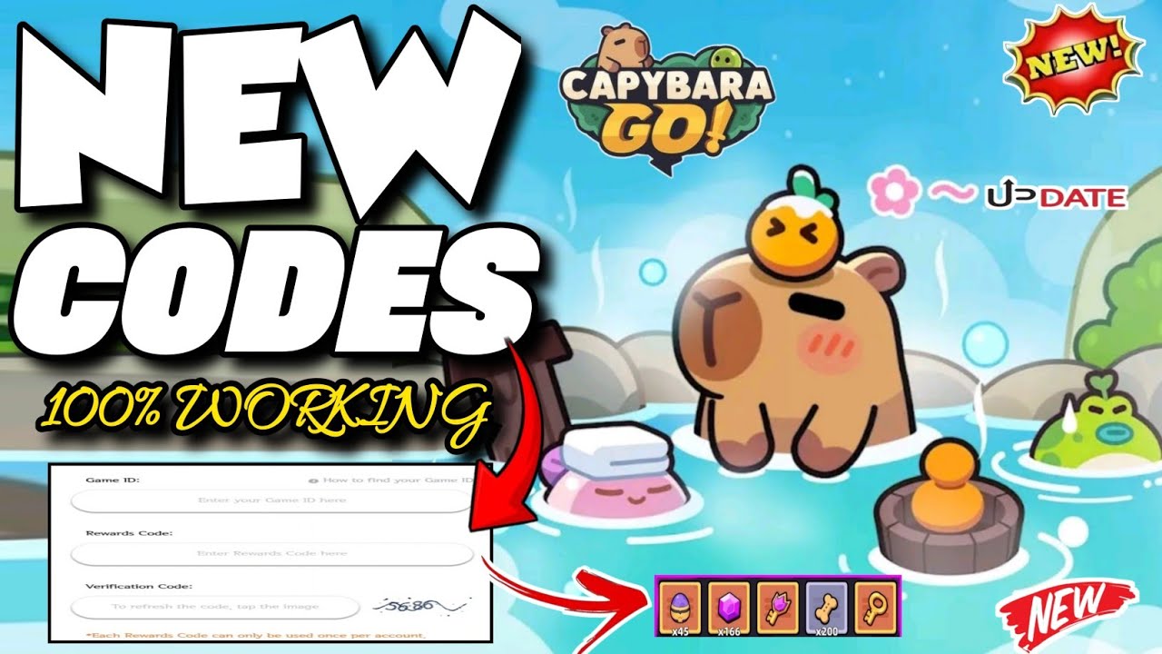 Capybara Code Capybara Go‼️ Codes For March 2025 - Capybara Go Codes 2025 - Capybara ...