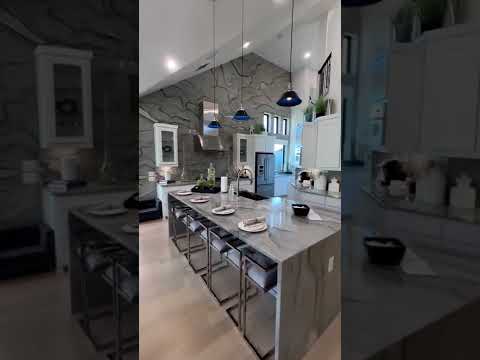 It's waterfall island for me new kitchen design