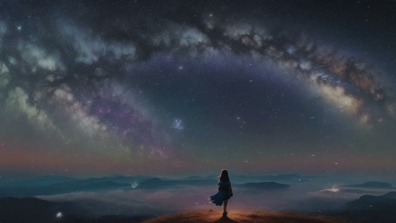 "Starry Night Lofi: Calming Beats Under the Night Sky"