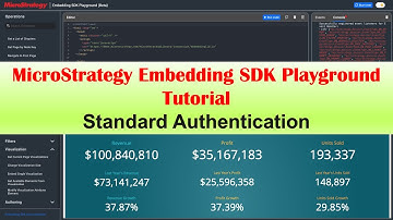 MicroStrategy Embedding SDK Playground Tutorial - Standard Authentication