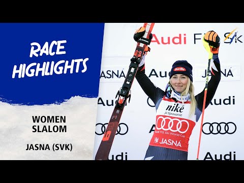 Shiffrin wins Slalom in Jasna to earn her 150th career podium | Audi FIS Alpine World Cup 23-24