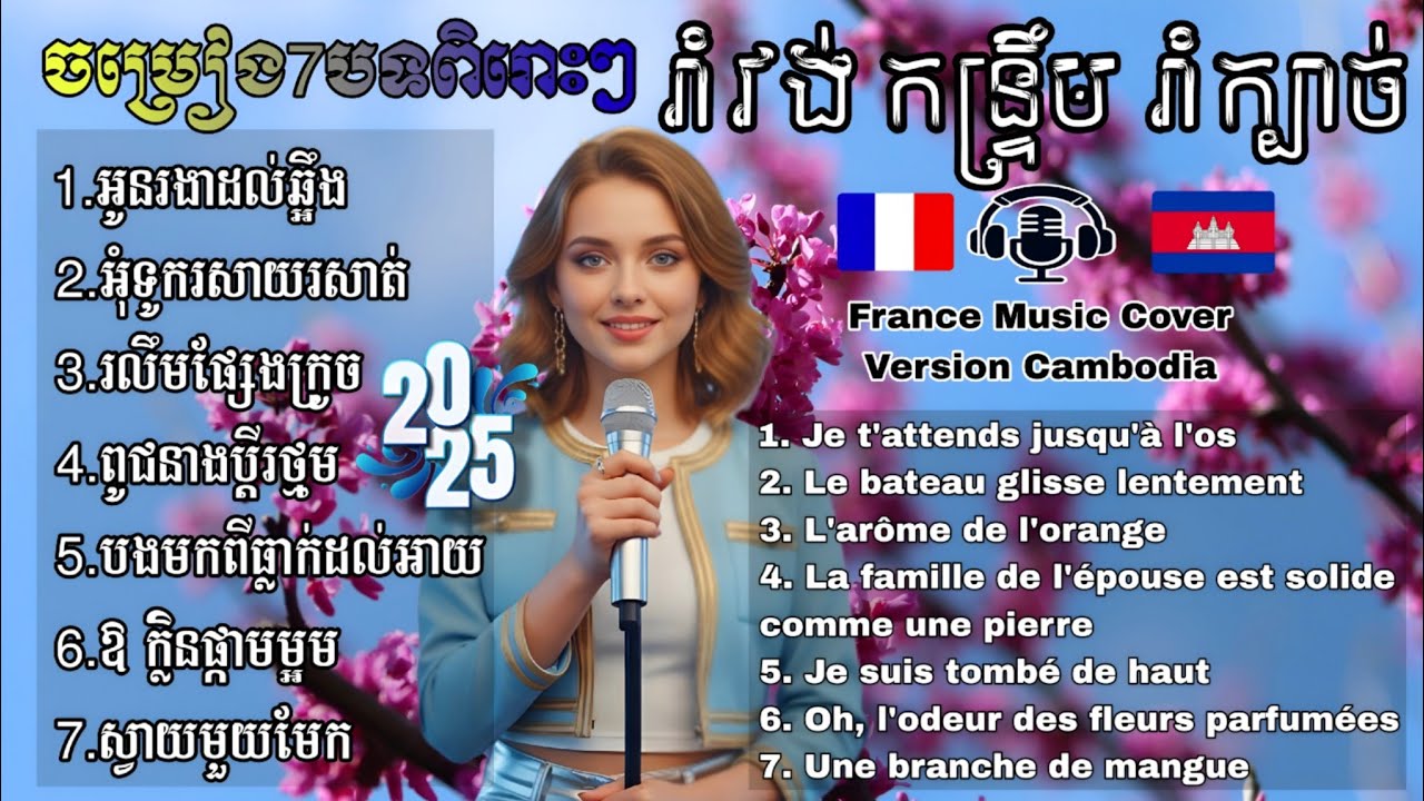 🇨🇵🌟🇰🇭 khmer songs Ai Cover music version France | ជ្រើសរើសបទចម្រៀងបារាំងពិរោះពេញនិយមកំពុងល្បី
