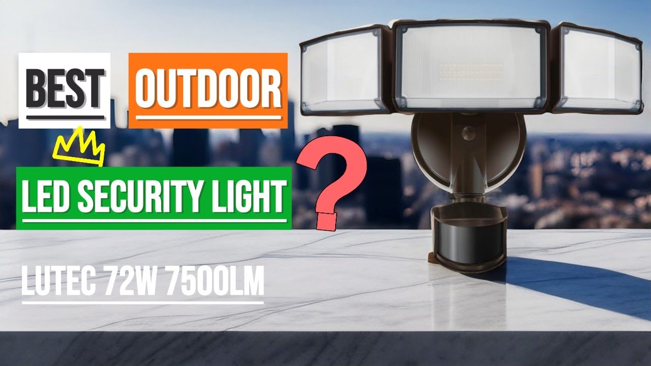 Best Outdoor LED Security Light? LUTEC 72W 7500LM Ultimate Motion ...
