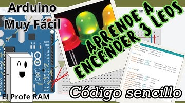 Cómo programar y encender tres leds de forma secuencial fácil utilizando Arduino.