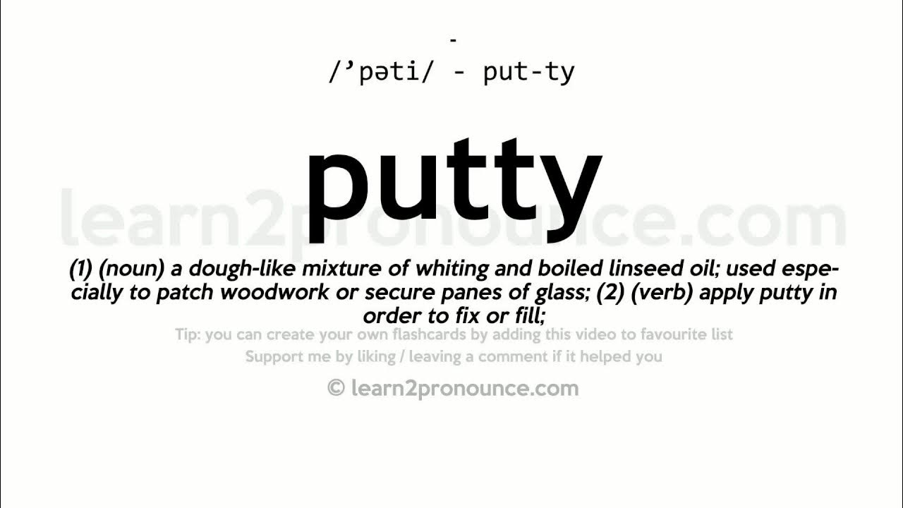 Phân biệt giữa Putty - chất liệu kỹ thuật và PuTTY - phần mềm máy tính